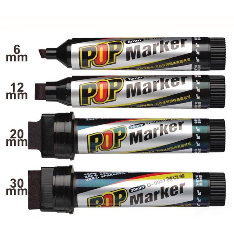 12 Poster Color Paint Markers Set