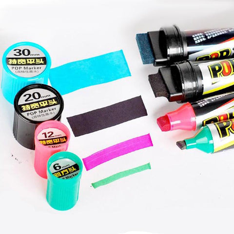 12 Poster Color Paint Markers Set