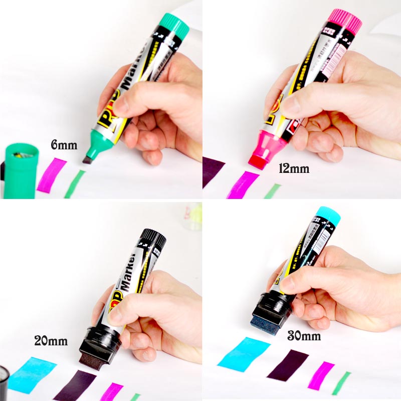 12 Poster Color Paint Markers Set