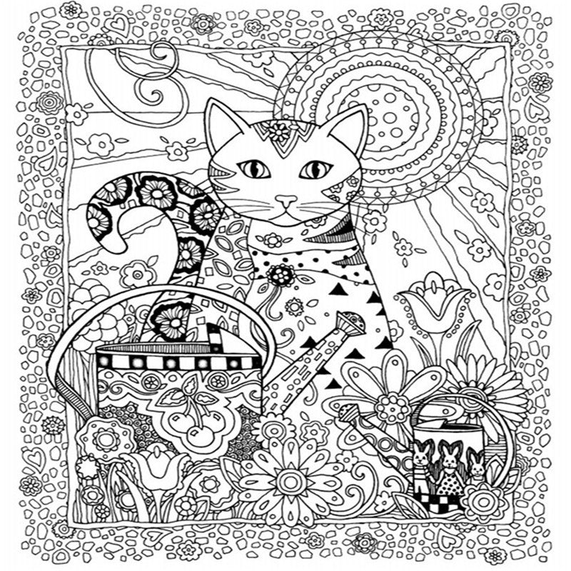 24 Pages Creative Cats Coloring Book