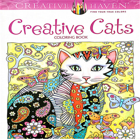 24 Pages Creative Cats Coloring Book