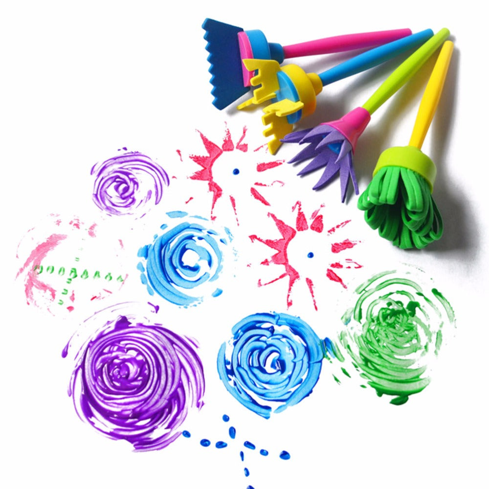 Flower Graffiti Art Sponge Set