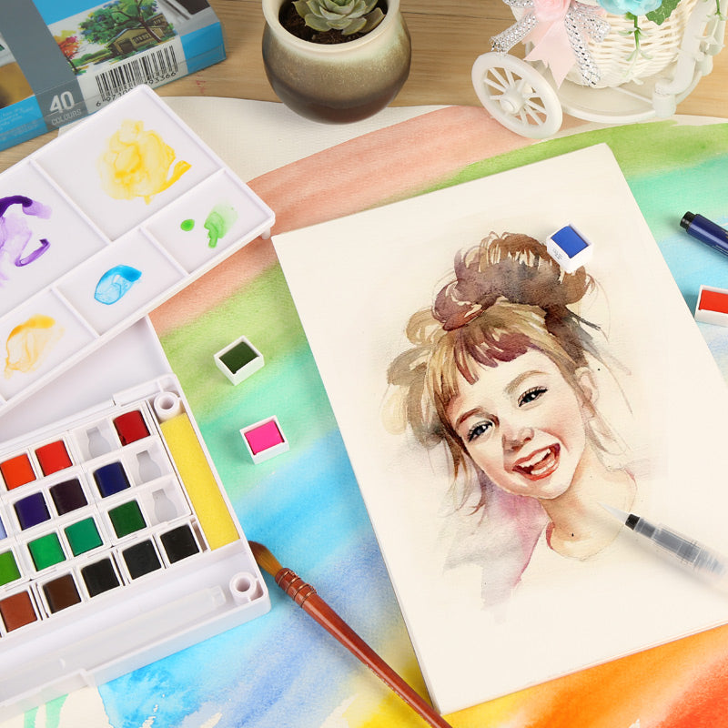 Superior Solid Watercolor Paint Box